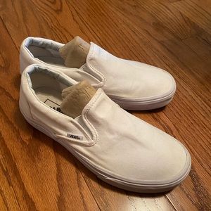 Vans Classic Women’s White Slip-On Shoes